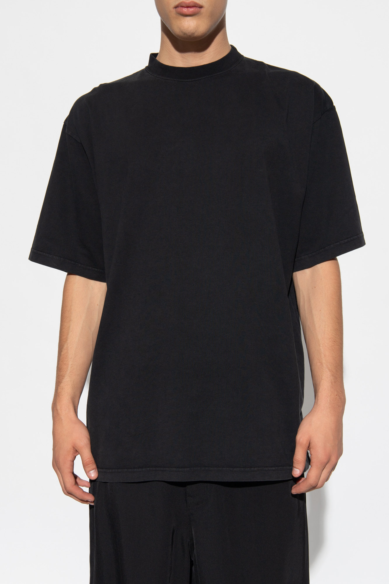 【カジュアルをカッコよく♪】Balenciaga T-Shirts And Polos Black T - shirt with logo Balenciaga - IetpShops Italy - T
